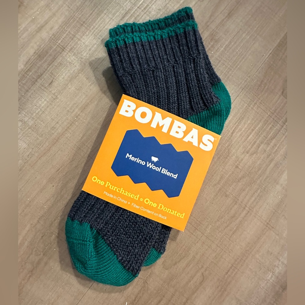 Bombas merino wool socks size small limited edition colorway